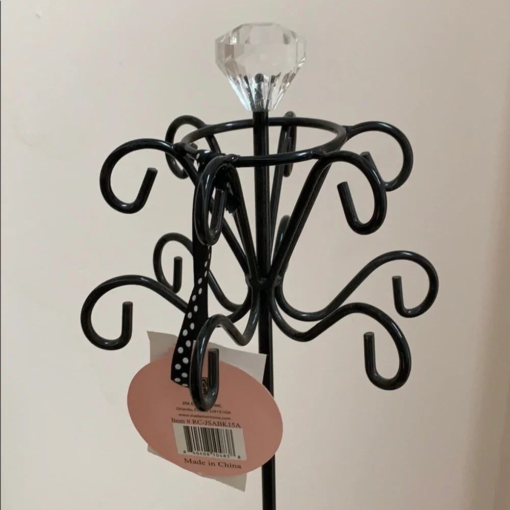 New Black metal jewelry Holder 17”x 5” inches